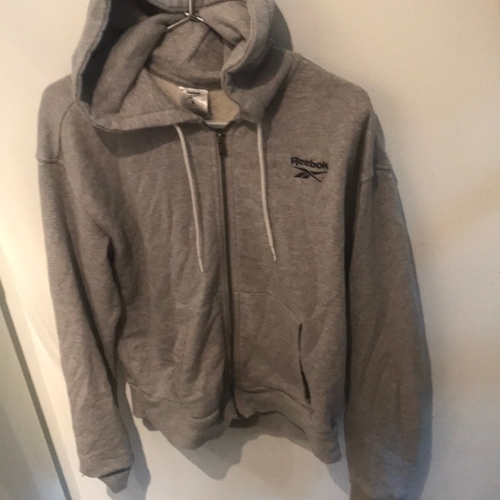 Reebok Embroidered Zip-Up hoodie Sz Small/Medium